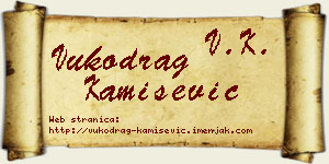 Vukodrag Kamišević vizit kartica